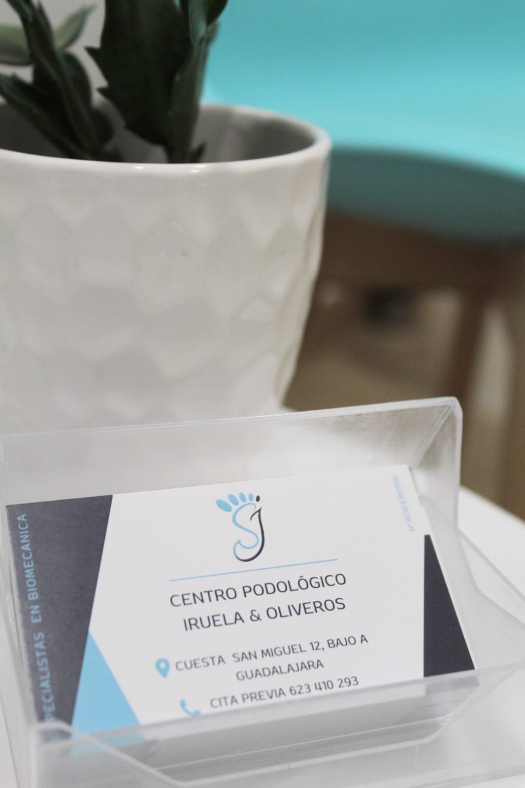 Detalle del Centro Podológico Iruela y Oliveros
